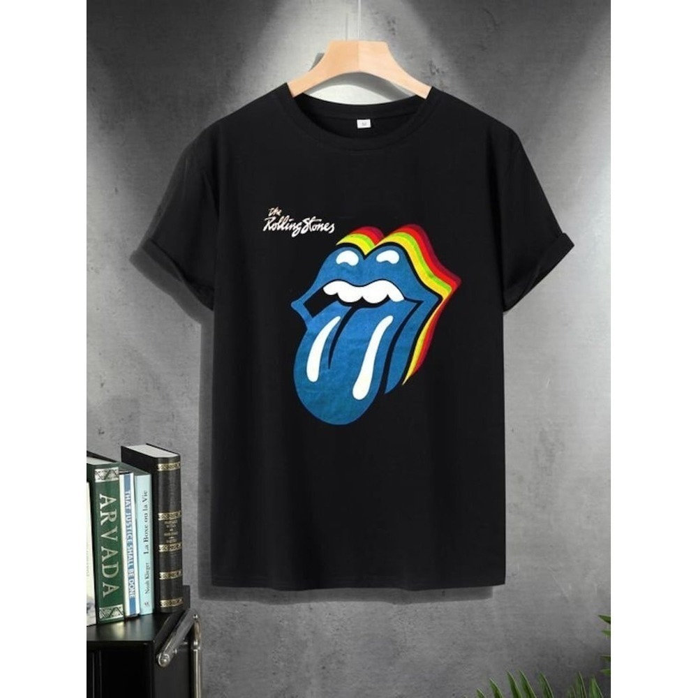 Rolling Stones Tshirt Retro Gift Tee For Band Fan The Rolling Stones Tshirt